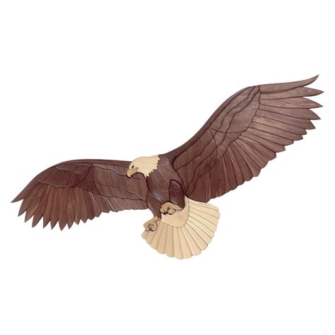 Bald Eagle In Flight Intarsia Pattern Workshop Supply