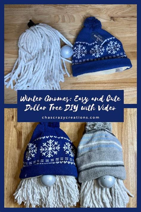 Winter Gnomes : Easy and Cute Dollar Tree DIY with Video in 2023