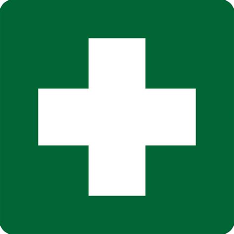 5in X 5in Green First Aid Magnet Vinyl Door Signs Magnetic Medical Sign