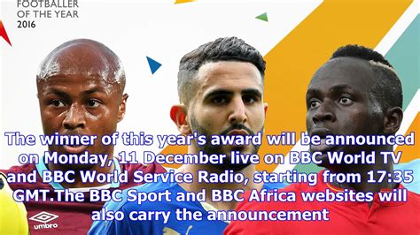 Bbc African Footballer Of 2017 Cast Your Vote Before Mondays Deadline Youtube