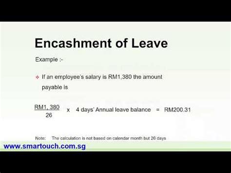 Malaysia's minimum wage was last changed on 1 july, 2016. Annual Leave Calculation Malaysia 2020
