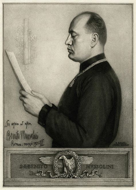 Benito Mussolini Drawing