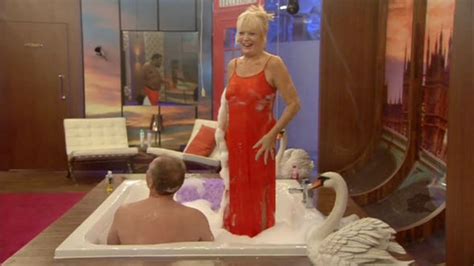 Celebrity Big Brother Bobby Davro Dons Red Thong As He Takes Bath With