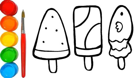 Di kawasan burung ini diberi nama pipit super. Rainbow Ice creams Popsicle Warna Warni Belajar Menggambar ...