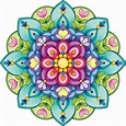 Pin de Yasmina Galvez en paño lenci | Mandalas de colores, Mandala art ...