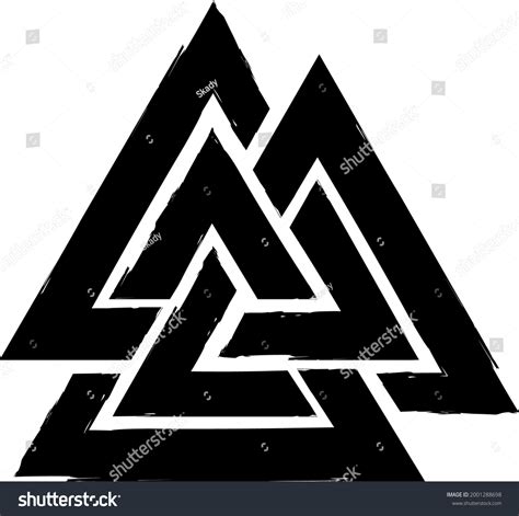 Valknut Symbol Odin Norse Mythology 库存插图 2001288698 Shutterstock