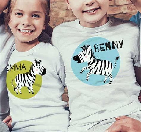Cute Zebra Kids Shirt Tenstickers