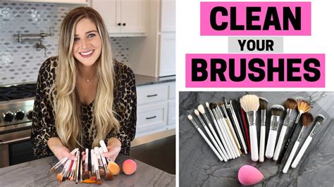 how to wash your makeup brushes and sponges youtube