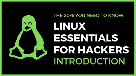 Linux Essentials For Hackers 1 Introduction Youtube