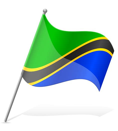 Flag Of Tanzania Vector Illustration 509876 Vector Art At Vecteezy