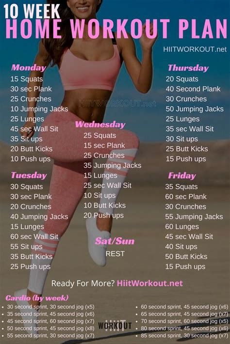 This Is The Best Plan For A Home Workout With Free Weekends And No Equipment At Home Workout