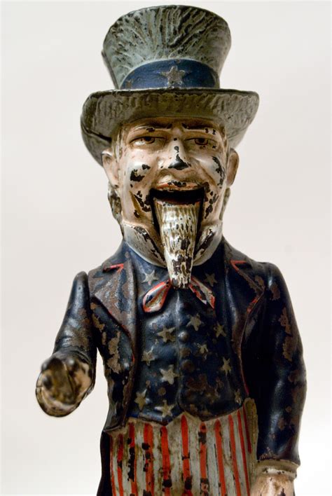 The patriotic hero lives as long as america will. Uncle Sam Mechanical Bank