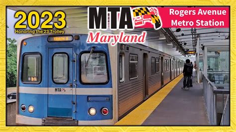 Maryland Mta Buses And Trains Rogers Avenue Metro Station Mta