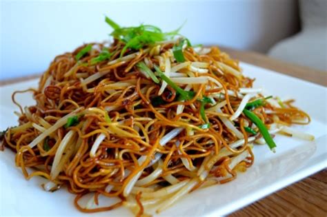 At the very beginning there was only the major ingredients are diced chicken, dried chili, and fried peanuts. Cantonese Soy Sauce Pan-Fried Noodles | KeepRecipes: Your ...