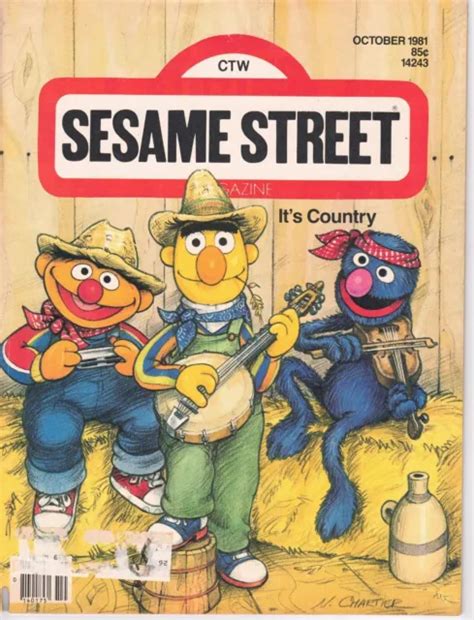 Sesame Street Magazine October 1981 Country Forgetful Jones Vintage Ctw