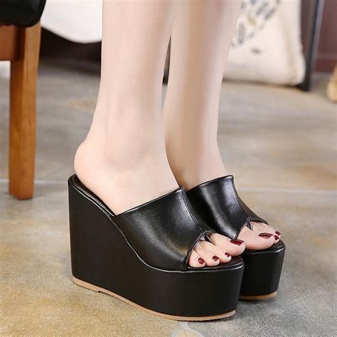 Women Shoes Platform Wedges Flip Flops High Heel Sandals High Heel