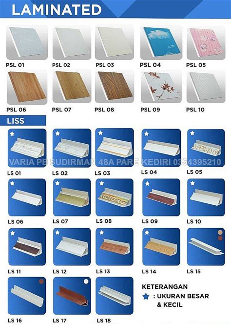 Plastik Berbagai Jenis Plafon Motif Pvc Dinding Pvc Plafon Pvc