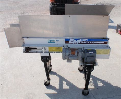 Emi Plastics Equipment Rm 6 4 40 Flat Conveyor Solid Belt Conveyors