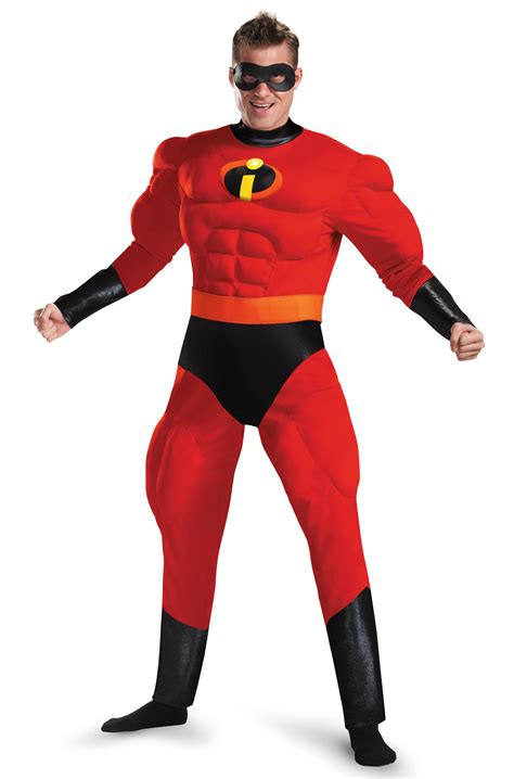 Mr Incredible Deluxe Muscle Adult Costume Ebay