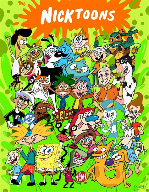 Nickelodeon Nicktoons Cartoons Lists Chart Art