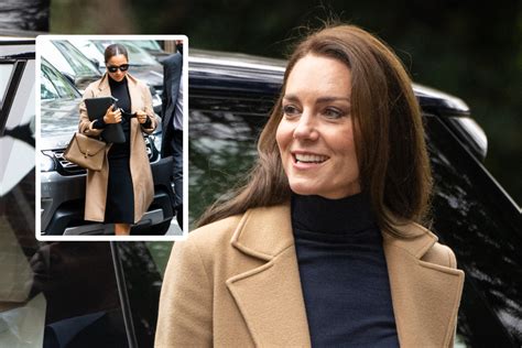 Kate Middleton Wears Look Alike Of Meghan Markles Famous Beige Coat
