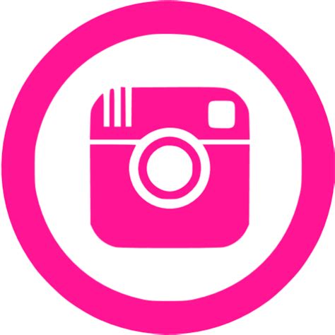 Deep Pink Instagram 5 Icon Free Deep Pink Social Icons