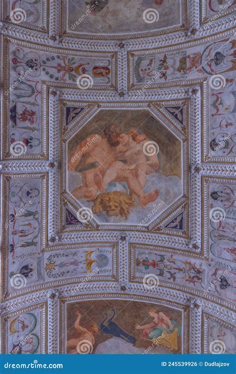 Vicenza Italy August 29 2021 Decoration Inside Of The Palazzo