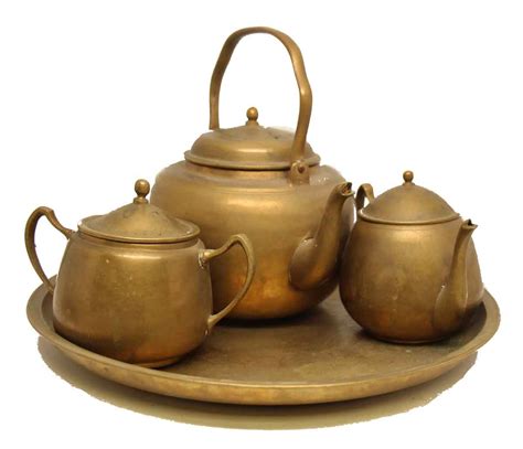 Vintage Brass Tea Set Olde Good Things