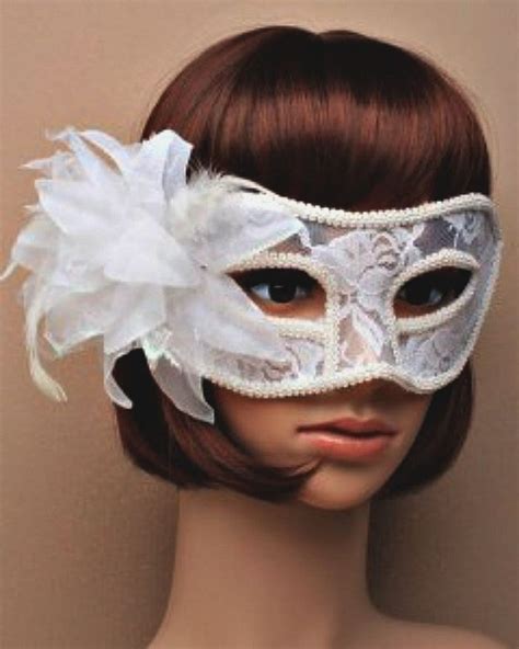 Sexy White Lace Mask Mysterious Venetian By Magicalmakingstudio