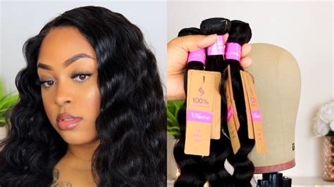 Making A Lace Frontal Wig Brazilian Loose Deep Ft Tinashe Hair YouTube