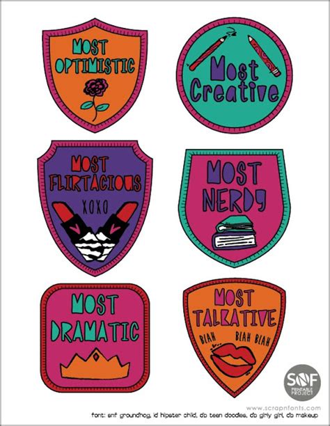 Fontaholic Freebie Friday Youre The Most Badges