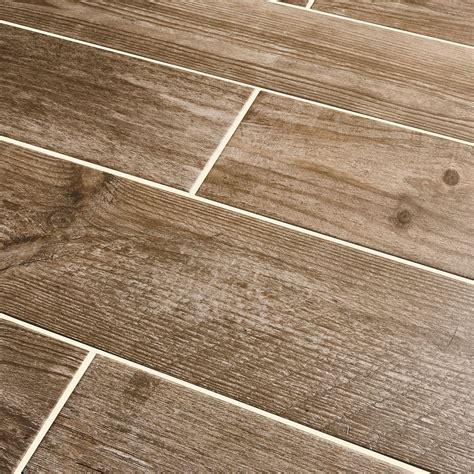Cotage Wood Light Brown Matt Wood Effect Porcelain Floor Tile Pack Of