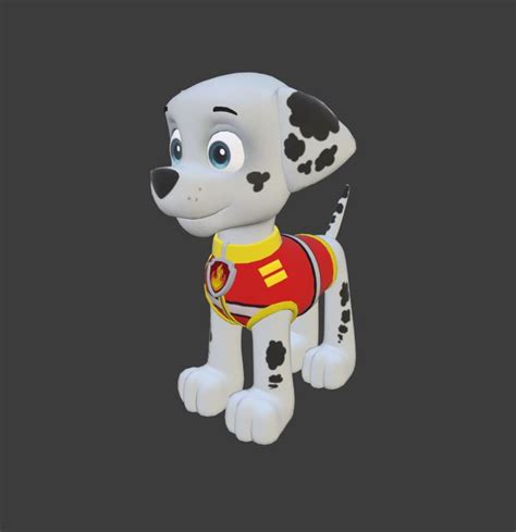 Free Stl File Paw Patrol Marshall・3d Print Design To Download・cults