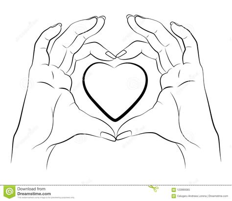Two Hands Making Heart Sign. Royalty-Free Cartoon | CartoonDealer.com
