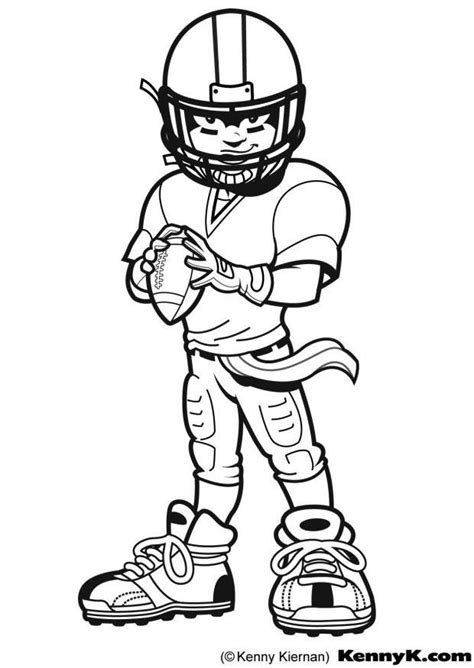 Malvorlage American Football - Kostenlose Ausmalbilder Zum Ausdrucken.