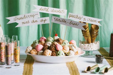Ice Cream Sundae Bar Wedding Reception
