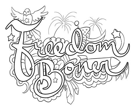 Today, coloring pages for adults are very popular. Freedom Coloring Pages at GetColorings.com | Free ...