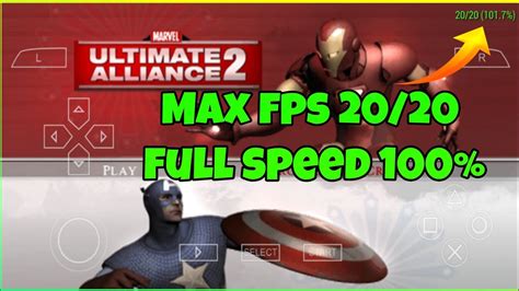Marvel Ultimate Alliance 2 Ppsspp Best Settings No Lag Smooth