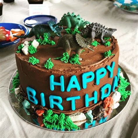 This year for my birthday cake i wanted something completely different, i wanted to make a cake that could be interactive, fun and tasty. Dinosaur Cake | Dinosaur birthday cakes, Boy birthday cake ...