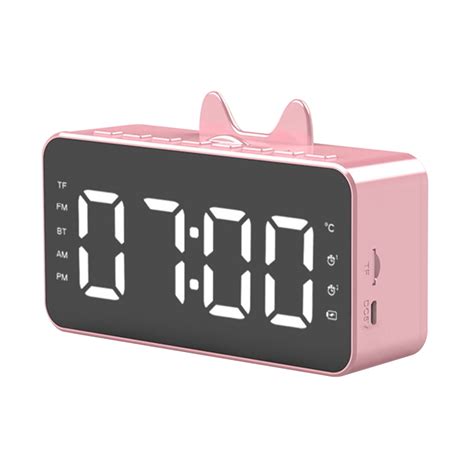 Top Tech Alarm Clock Radio Desk Clock Lcd Display Bluetooth Compatible