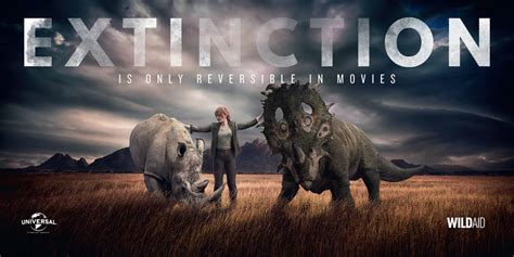Extinction Is Only Reversible In Movies Wildaid Partners With Jurassic World To Save Rhinos