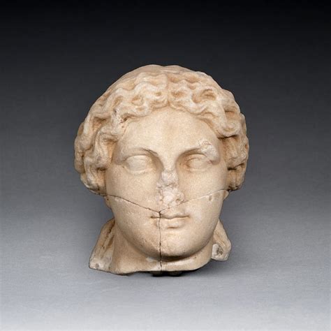 Hellenistic Marble Head Of Alexander The Great Origin Mediterranean