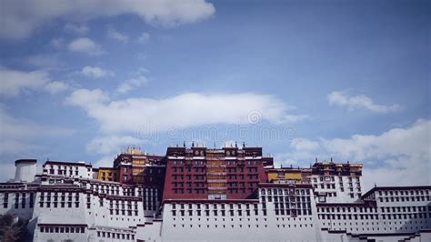 Potala Palace Lhasa Tibet China World Heritage Stock Photo Image