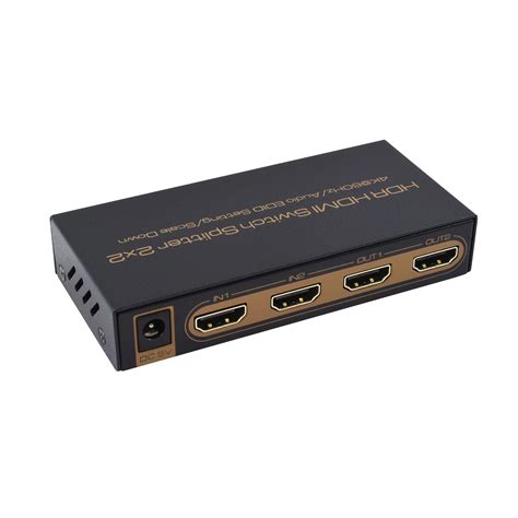 New Hdr Hdmi 20 Switch Splitter 2x2 With Audio Edid Pro Home Audio
