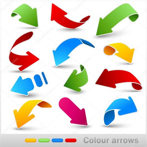 Collection Of Colour Arrows Stock Vector Image By © Baks 5620979