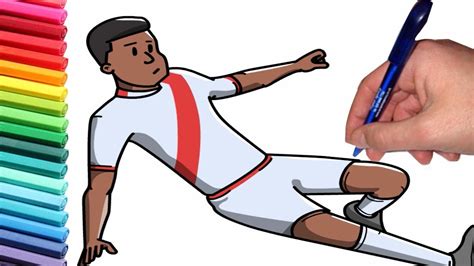 How To Draw A Soccer Player Footballer A Soccer Player Youtube