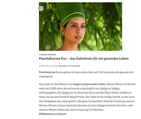 Sie können zur optimalen wirksamkeit der kur dadurch beitragen, dass sie bereits zu hause eine woche vor anreise mit einer leichten diät beginnen. Blogbeitrag: Panchakarma für Ayurveda-Paradies