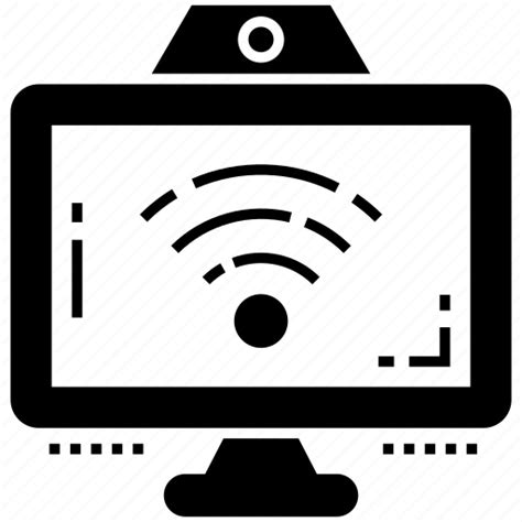 Computer screen, wifi signal, wireless connection, wireless internet, wireless network icon