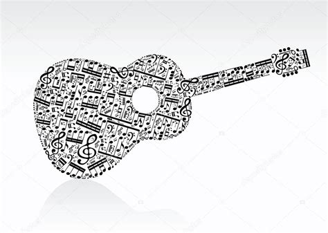 Notes Guitar Stock Vector Image By ©vladgrin 30214161