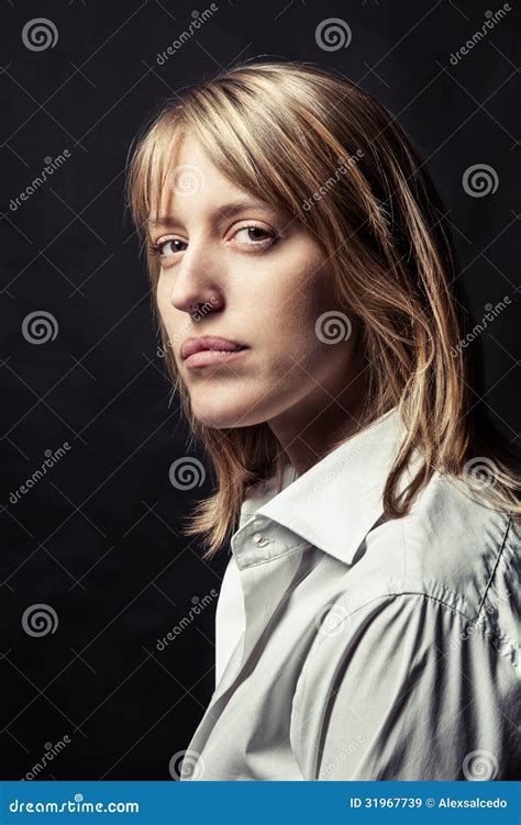 Serious Woman Stock Image Image Of Beauty Girl Hair 31967739